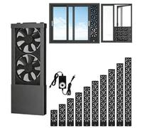 Extractor De Ventana Vertical Para Ventanas Correderas,Sin Perforaciones,Ventilador RetráCtil,Se Fija Al Marco Superior E Inferior,Ideal Cocina,Dormitorio,áTico,FuncióN ExtraccióN úNicamente(122-134cm
