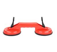 Extractor de vidrio de doble ventosa de plástico rojo de 11,5 cm, para levantar puertas de vidrio y placas finas