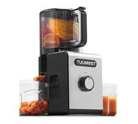 Extractor de Zumo XXL 150 mm, TUUMIIST - Gran Calibre, Ganador de Pruebas para Frutas y Verduras, Capacidad 3 L para Familias - 99% de Extracción, sin BPA, Limpieza con un Clic