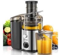 Extractor de Zumos Centrífugo de 500W con Boca Ancha de 3 Pulgadas, Fácil de Limpiar, Acero Inoxidable, Sin BPA, Ideal para Frutas y Verduras