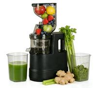 Extractor de Zumos y Verduras, 500W Licuadora Prensado en Frio para Verduras Frutas Enteras, Slow Juicer con Apertura Extractor de 170mm, Fácil Montaje y Limpieza, Sin BPA, Alto Rendimiento de Zumo