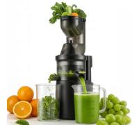 Extractor de Zumos y Verduras con Boca XL de 140 mm, Motor de 500W, Licuadora Slow Juicer, Separación de Pulpa, Protección Infantil, Fácil Limpieza, Para Frutas y Verduras Enteras