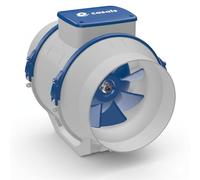 Extractor en línea 160 mm silencioso | Ventilador conducto helicocentrífugo 560 m³/h | 2 velocidades | ventilación baño cocina | KUVIO 160 de Casals