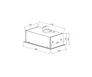 Extractor Encastrar TEKA GFG 2 - 388 m³/h, Negro