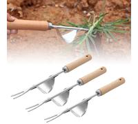 Extractor Malas Hierbas, 3 Piezas Herramientas Jardineria Quita Hierbas Manual Weeder para Excavar, Trasplantar, Deshierbar, Aflojar