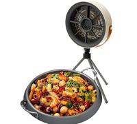 Extractor portátil, campanas extractoras de escritorio pequeñas,Extractor extractor de escritorio desmontable | Suministros de cocina de bajo ruido Purificador de aire USB para picnic y al aire libre