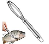 Extractor profesional de escamas de pescado de acero inoxidable 304, con mango de seguridad y puntas extra afiladas, inoxidable y apto para lavavajillas, para gambas, salmones y peces grandes