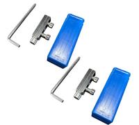 Extractor Roscas De Válvulas Rotas, Herramienta Extractora Tuberías Grifos Rotos, Juego Extractor Manijas Con Llave Perno Fácil Extracción (Plateado-2pcs)