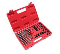 Extractores tornillos rotos Set 25 piezas Juego extractor pernos rotos Brocas rotura Guías Tuercas