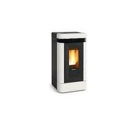 Extraflame 1283251 Lucia Plus Estufa Pellets Canalizado 12KW Mayólica Blanco