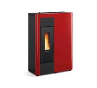 EXTRAFLAME 1294400 VIRNA IDRO.16 BORDEAU ESTUFA A PELLET SLIM ERMETICA 15KW LCD