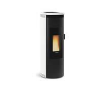 EXTRAFLAME ESTUFA DE PELLETS AMIKA EVO BLANCA 8KW H120 ACERO A DISTANCIA 1290003