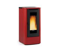EXTRAFLAME TEOREMA EN BURDEOS 1295700 ESTUFA A PELLET 12KW PANTALLA LCD A+