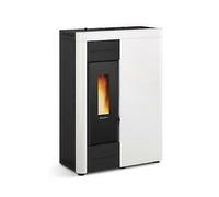 Extraflame Estufa termo de pellets serie Virna Idro 12.3 kW metal Blanco con mando a distancia y cronotermostato A++ La Nordica