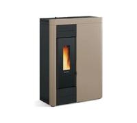 EXTRAFLAME VIRNA IDRO.16 TORTORA 1294402 ESTUFA A PELLET SLIM ERMÉTICA 15KW LCD