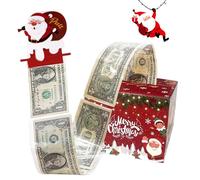 extraíble para dinero de Navidad, de dinero extraíble para fiestas, regalos de facturas, divertida de dinero para vacaciones, cajas de dinero festivas de Navidad para cumpleaños,