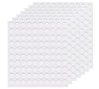 Extraíbles Puntos Adhesivos Doble Cara,600pcs Adhesiva Redonda Multipropósito Transparente Pegajosa Cinta Redonda Transparente de Doble Cara Adhesivo Removible para Decoración Festivales 10 mm