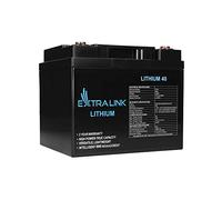 Extralink, 40AH, Bateria LiFePO4, BMS sin Mantenimiento, Batería de fosfato de Hierro-Litio, Ideal baterias para autocaravanas, Yates, Bateria 12v Litio, Sin Efecto Memoria, Bateria Solar 12V