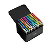 Extralink Alcohol Marker Set with 120 Colors and Double Tips, perfect for office and school supplies, featuring versatile alcohol markers ideal for art projects and crafting, enhancing creativity with