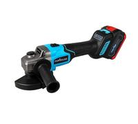 Extralink Amoladora Angular a Batería 125mm 20V 8500 rpm sin Escobillas | Motor sin escobillas de 8500 rpm, disco de 125 mm y dos baterías de 4,0 Ah 20V para cortar, desbarbar y lijar sin cable