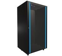Extralink Armario de Red 32U, 800 x 800, Montaje en Pared, Marco Auto-montado, Paredes Laterales Desmontables, para conmutadores, UPS, servidores, Equipos de Red, Color Negro