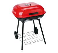 EXTRALINK - Barbacoa de carbón vegetal, tapa con cerradura y placa base, barbacoa móvil con ruedas para exterior y jardín, barbacoa de pie, barbacoa de camping, acero inoxidable de alta calidad,