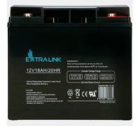 EXTRALINK Batería AGM 12V 18Ah - sin mantenimiento, sellada, de ciclo profundo - batería de larga duración para solar, autocaravanas, SAI, sistemas autónomos y batería coche