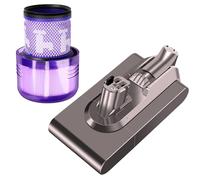 EXTRALINK Batería para Dyson V11 & V15 Filtro HEPA Incluido - Batería de Repuesto para Aspiradora 25,2V 4000mAh - Bateria Li-Ion - Compatible con Dyson Recambios y Accesorios - Fácil de Instalar