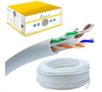 EXTRALINK Cable Ethernet 25M CAT6 para interior, Cable Red U/UTP LAN AWG24 - 100% cobre puro, compatible con PoE, hasta 1 Gbps, PVC flexible, fácil de instalar para redes domésticas y profesionales