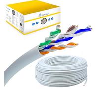 EXTRALINK Cable Ethernet CAT5e 25M para interior - U/UTP LAN AWG24 Cable Red - 100% cobre puro, compatible con PoE, hasta 1 Gbps, PVC - fácil de instalar para redes domésticas y profesionales