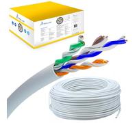 EXTRALINK Cable Ethernet CAT5e 50M para interior - U/UTP LAN AWG24 Cable Red - 100% cobre puro, compatible con PoE, hasta 1 Gbps, PVC - fácil de instalar para redes domésticas y profesionales