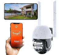 EXTRALINK Cámara de Vigilancia, 1296P, PTZ, Camara WiFi 2,4GHz, Camara IP, Modo Nocturno en Color, Amplio ángulo, Camara vigilancia WiFi Exterior, Seguimiento Inteligente, Ranura para Tarjeta MicroSD