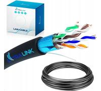 Extralink CAT5E FTP (F/UTP) Exterior | Cable de red trenzado | 50M