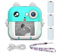 Extralink epp-004 portable mini printer blue with camera, lcd display