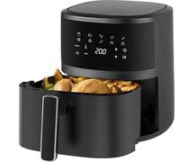 Extralink Freidora Aire 4.2L 1400W con 10 Funciones de Cocina - Airfryer Compacta, Eficiente Energéticamente, Pantalla Táctil LED, Apta para Lavavajillas, 90% Menos Grasa, 80°C a 200°C