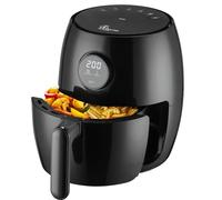 Extralink Freidora de Aire 2L 1000W Air Fryer Pequena Sin Aceite LED | Freidora de aire compacta con pantalla tactil LED, temperatura de 80 a 200 grados y cesta apta para el lavavajillas