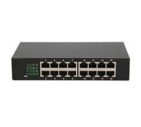 Extralink HEXON, Switch Ethernet, 10/100Mb/s, Switch 16 Puertos, No gestionable, Switch rj45, Store-and-Forward, Auto-MDI/MDIX, Plug and Play, LED Indica la alimentación y el Estado de la Red