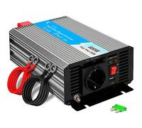 Extralink OPIP-600W, conversor 12v a 230V, 600W Onda sinusoidal Pura, tranformador de Voltaje, Inversor de Corriente para Coche DC/AC, Transformador 12V a 230V, Puerto USB