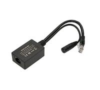 Extralink Inyector PoE de 1 puerto 1 x 1000 Mbps RJ45/Jack 10-24 V de entrada, salida de 24 V, para la alimentación de una red de 10/100/1000 Mbps a través de cable de red Ethernet