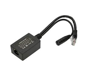 Extralink Inyector PoE de 1 puerto 1 x 1000 Mbps RJ45/Jack 10-24 V de entrada, salida de 24 V, para la alimentación de una red de 10/100/1000 Mbps a través de cable de red Ethernet