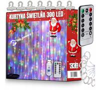 Extralink kurtyna ?wietlna 300 led 3x3 lampki ?wi?teczne choinkowe