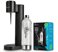 Extralink Máquina para hacer agua con gas Smart Life con botella 1L PET, tamaño compacto, carbonatación de ligera a alta, maquina agua con gas, práctica y elegante, compatible con las botellas de CO2