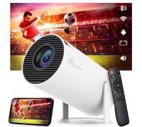 Extralink Mini proyector 4K Home Cinema Proyector con 200 ANSI, Android 11, Corrección Trapezoidal Automática, Quad-Core ARM Cortex-A53, 1GB RAM y 8GB ROM, WiFi, Bluetooth, rotación vertical de 180°
