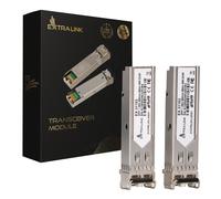 EXTRALINK Módulo SFP 1,25G LC Dúplex Multimodo 850 NM 550 m Compatible MSA - para Cisco, Ubiquiti, Netgear, MikroTik, TP-Link, Switch, Router, Videovigilancia, Centro de Datos, Fibra OM3/OM4