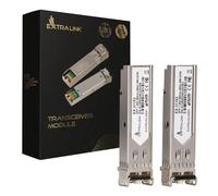 Extralink Módulo SFP 1.25G LC Duplex Multimodo 850nm 550m compatible con MSA - para Cisco, Ubiquiti UniFi, Netgear, Cisco, MikroTik, TP-LINK, conmutadores, routers, CCTV, centros de datos, fibra