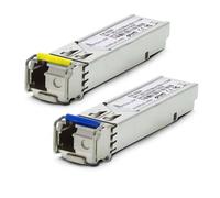 EXTRALINK Módulo Transceptor SFP WDM Monomodo 1.25G LC 1310/1550nm hasta 3 km - Compatible con Ubiquiti UniFi Netgear Cisco TP-Link MikroTik QNAP Zyxel - Transceptor Gigabit para Switch y Router