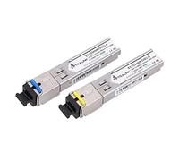 EXTRALINK Módulo Transceptor SFP WDM Monomodo 1.25G SC 1310/1550nm hasta 3 km - Compatible con Ubiquiti UniFi Netgear Cisco TP-Link MikroTik QNAP Zyxel - Transceptor Gigabit para Switch y Router