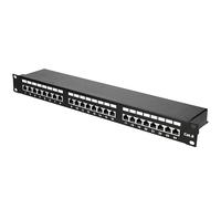 Extralink Patch Panel 24 Puertos RJ45 Cat 6 STP 19 Pulgadas 1U para Rack