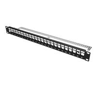 Extralink Patch Panel 24 Puertos STP Rack 19 Pulgadas 1U Modular Keystone