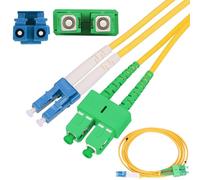 EXTRALINK PATCHCORD SC/APC-LC/UPC SM G.657A DUPLEX, cable de fibra óptica 2M, cable fibra óptica, redes FTTH, LAN, WAN, sistemas WDM, cable de fibra optica, cable Ethernet